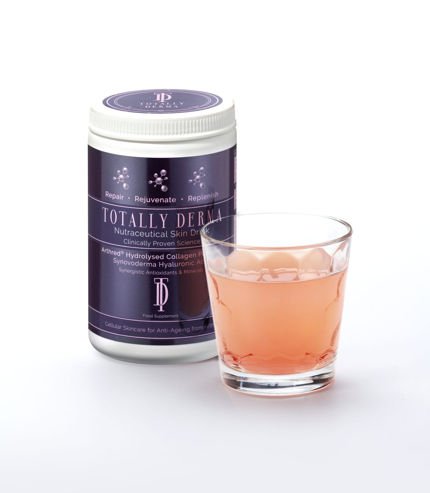 Totally Derma Tub and Drink Packshot